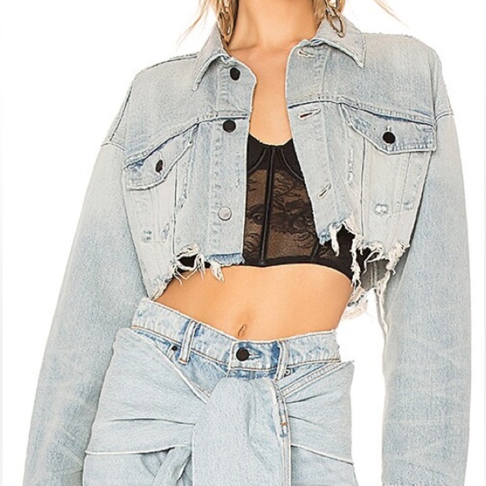 Alexander Wang Cropped Denim Jacket